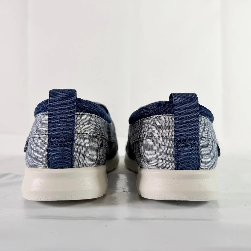 Sperry Bowrider Plushstep 3-Eye Mens Boat Shoe Chambray Navy Size 9.5 W STS24438